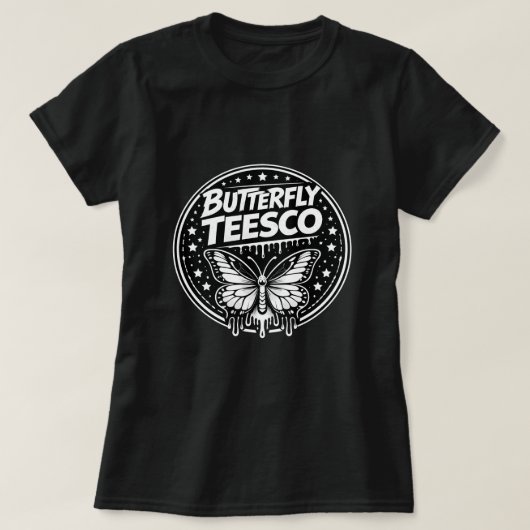 Vlinder TEESCO Graffiti Vlinder Shirt 0047834 (Design voorkant)