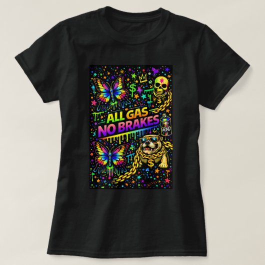 Vlinder TEESCO Graffiti Vlinder Shirt 0047838 (Design voorkant)
