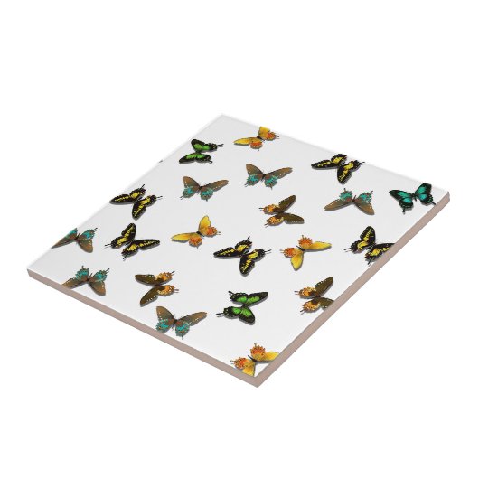 vlinder tegeltje (Zijkant)