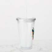 Vlinder tekening  acryl drinkbeker (Rechts)