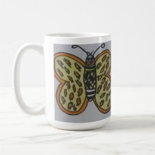 vlinder tekening koffiemok