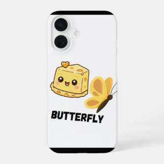 Vlinder telefoonhoesje iPhone 16 hoesje