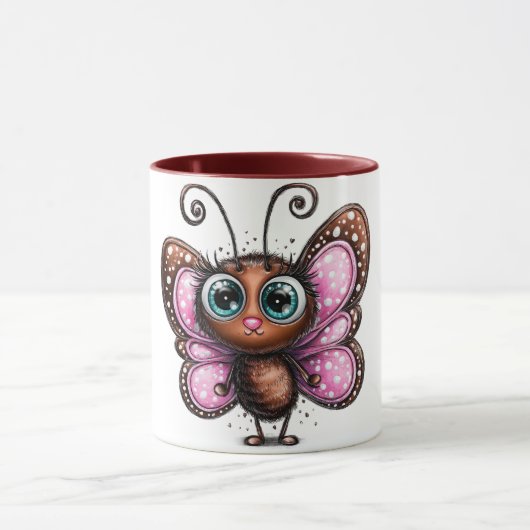 Vlinder theelepel koffiemok mok (Midden)