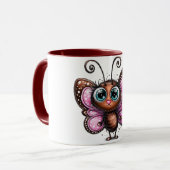 Vlinder theelepel koffiemok mok (Voorkant links)