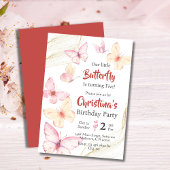 Vlinder thema schattige gelukzaligheid moderne 5e  kaart