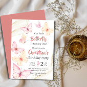 Vlinder thema schattige moderne gelukzaligheid 1e  kaart