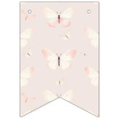 Vlinder thema verjaardag vlaggetjes (Eerste vlag)