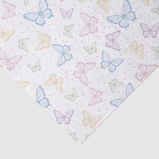 Vlinder Tissuepapier (Detail)
