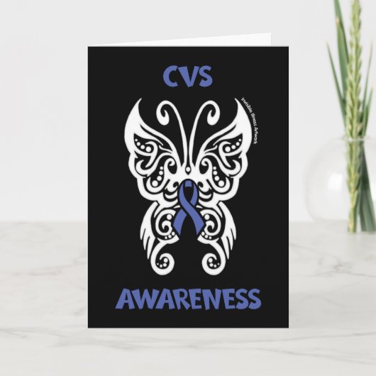 Vlinder/Tribal...CVS Bedankkaart (Voorkant)