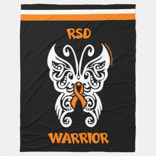 Vlinder/Tribal...RSD Fleece Deken (Voorkant)
