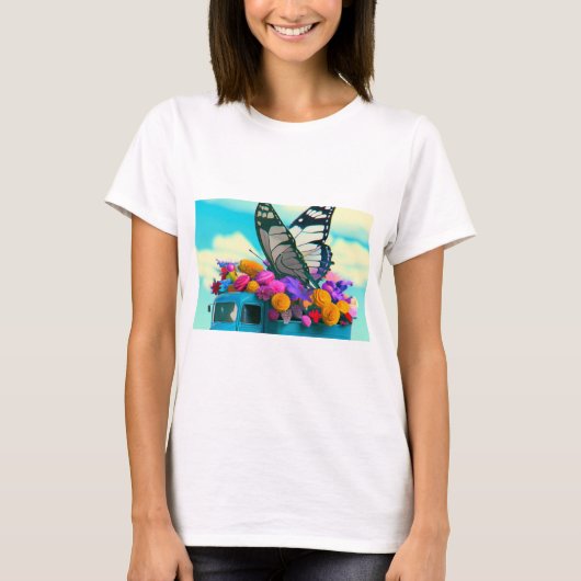 Vlinder Truck T-shirt (Voorkant)