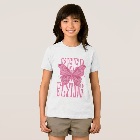 vlinder tshirt ontwerp  (Voorkant volledig)