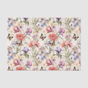  Vlinder Tuin Bloemen Decoupage Tissuepapier