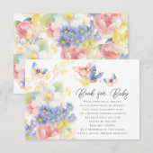 Vlinder Tuin Boek voor Baby Behuizing Kaart (Voorkant / Achterkant)