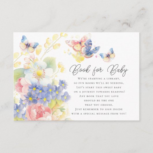 Vlinder Tuin Boek voor Baby Behuizing Kaart (Voorkant)