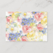 Vlinder tuin display douche informatiekaartje (Achterkant)