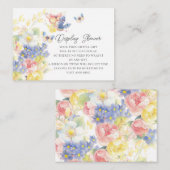 Vlinder tuin display douche informatiekaartje (Voorkant / Achterkant)