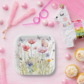 Vlinder Tuin Papier Borden 7 inch Papieren Bordje (Feest)