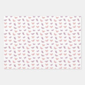 vlinder tuin pastels inpakpapier vel (Voorkant 2)