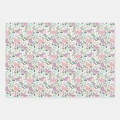 vlinder tuin pastels inpakpapier vel (Voorkant)