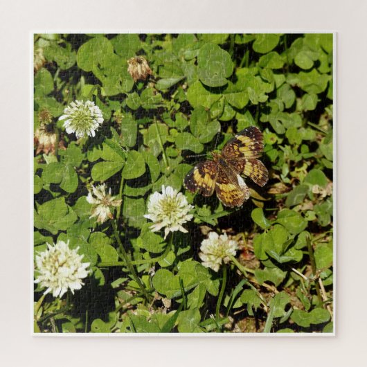 Vlinder Tussen Bloemen Legpuzzel (Verticaal)