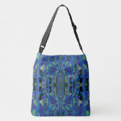 VLINDER UIT HET GROEN EN BLAUW CROSSBODY TAS (Achterkant)