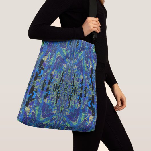 VLINDER UIT HET GROEN EN BLAUW CROSSBODY TAS (Dichtbij)