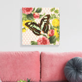 vlinder uitgerekt doek canvas afdruk (Insitu (Woonkamer))