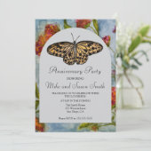Vlinder Uitnodiging (Staand voorkant)