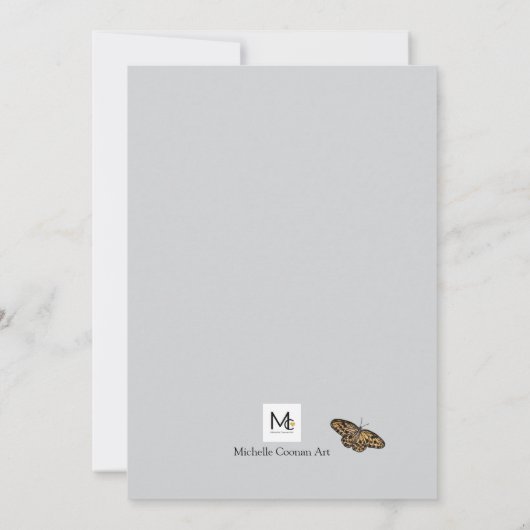 Vlinder Uitnodiging (Achterkant)