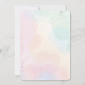 Vlinder uitnodiging, Pastel vlinders verjaardag Kaart (Achterkant)