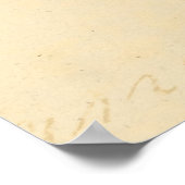 vlinder van de 1800's bruine Sjabloon van de Moth Poster (Hoek)