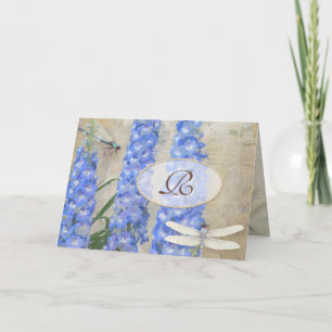 Vlinder van de Libel van de Kantoorbehoeften van Notitiekaartje