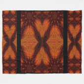 Vlinder van goud 1 fleece deken (Voorkant (Horizontaal))