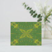 vlinder van het groen briefkaart (Staand voorkant)