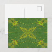 vlinder van het groen briefkaart (Voorkant / Achterkant)