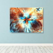 Vlinder van Licht - Canvas Afdruk (Insitu (Houten vloer))