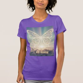 Vlinder van opstijgende vreugde met oneindige glim t-shirt