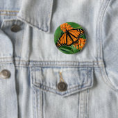 vlinder van vlinder ronde button 5,7 cm (In situ)