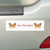 Vlinder: Vectorillustratie: Bumpersticker (Op auto)