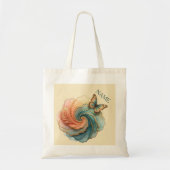 vlinder veerachtige werveling tote bag (Voorkant)