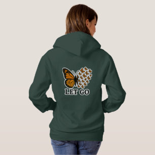 Vlinder verandert in kleine vlinders hoodie