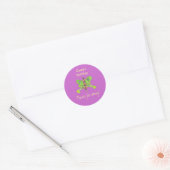 Vlinder verjaardag favor label (Envelop)
