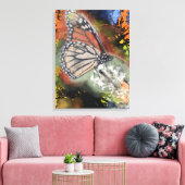 Vlinder Verjaardag Kunst Canvasprint Canvas Afdruk (Insitu (Woonkamer))