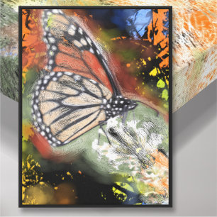 Vlinder Verjaardag Kunst Canvasprint Canvas Afdruk