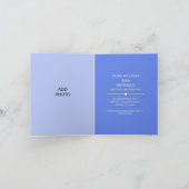 Vlinder Verjaardag Voeg foto toe Vouwbare uitnodig (Binnen)