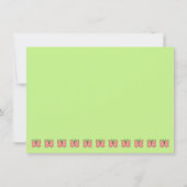 Vlinder Verjaardagsfeest Dank Je Kaart (Achterkant)