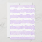 Vlinder verjaardagsuitnodigingen, paars goud meisj kaart (Achterkant)