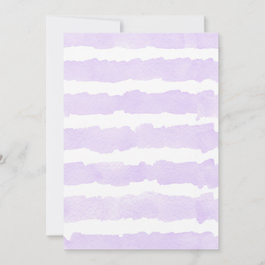 Vlinder verjaardagsuitnodigingen, paars goud meisj kaart (Achterkant)