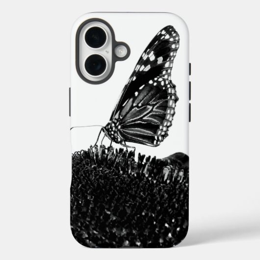 vlinder verlegen zwart Case-Mate iPhone case (Achterkant)